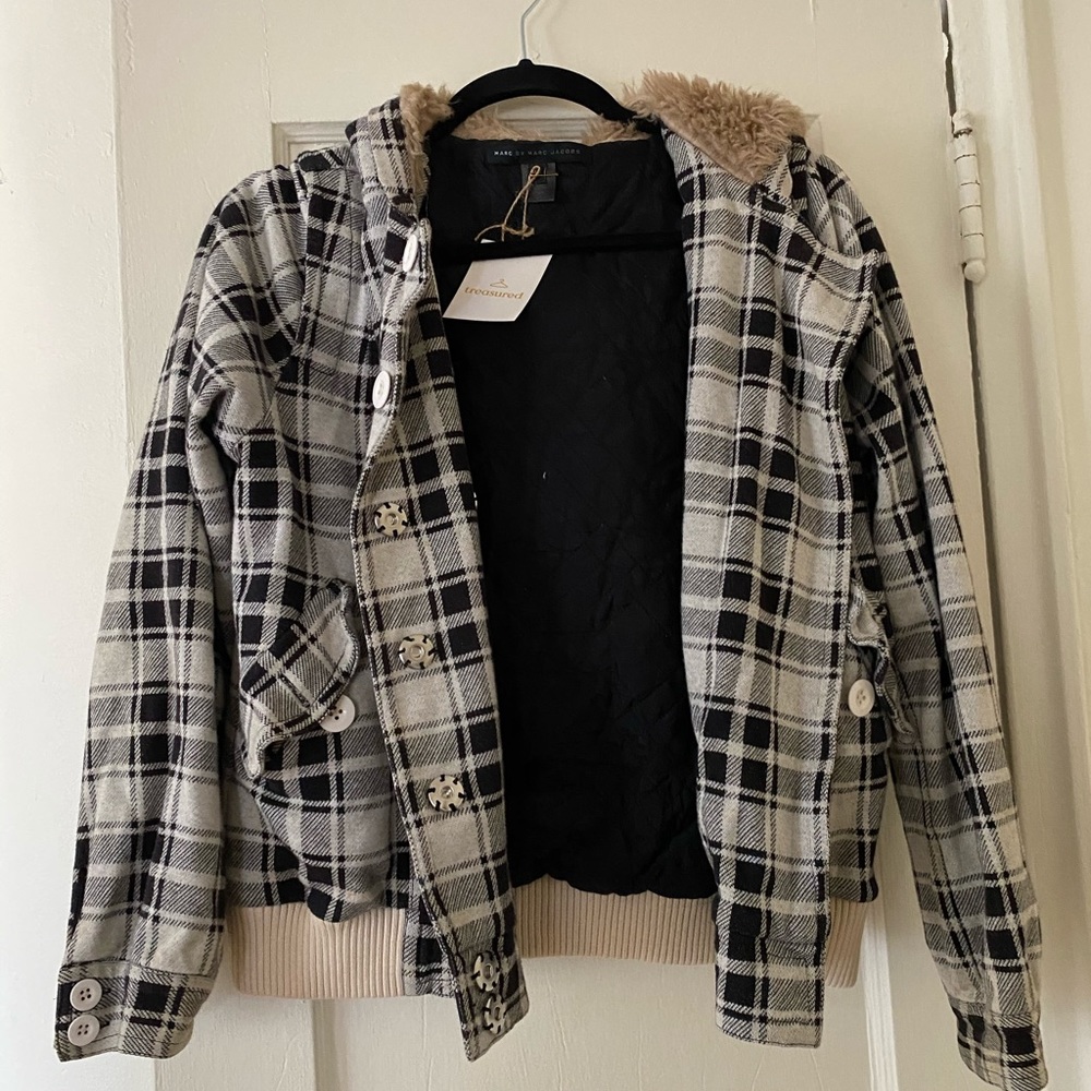 Marc By Marc Jacobs plaid bomber jacket